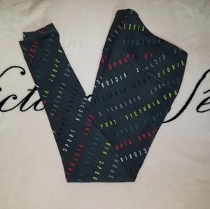 Pink Victoria's Secret sport Knockout tights